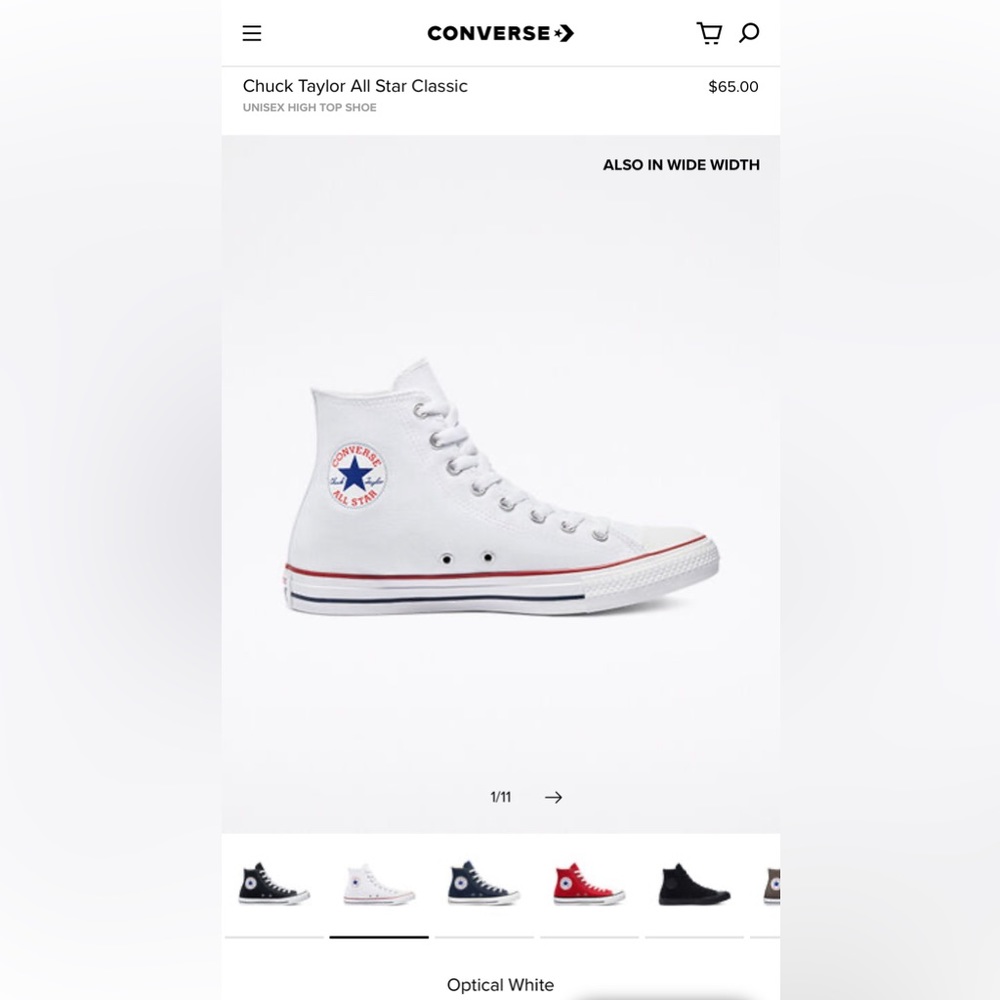 white converse